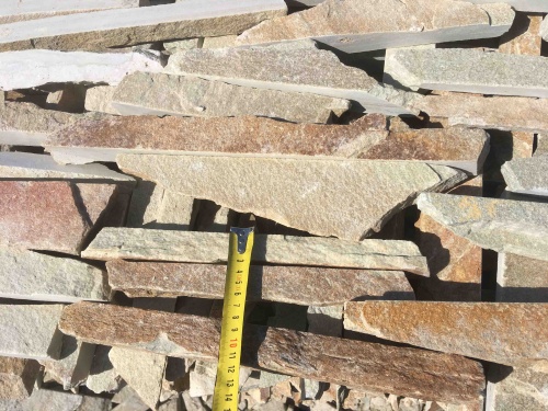 Горбушка златолит золотистый для облицовки купить в Гремячинске