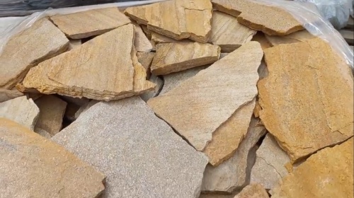 Плитняк златолит жёлтый для цоколя купить в Гремячинске