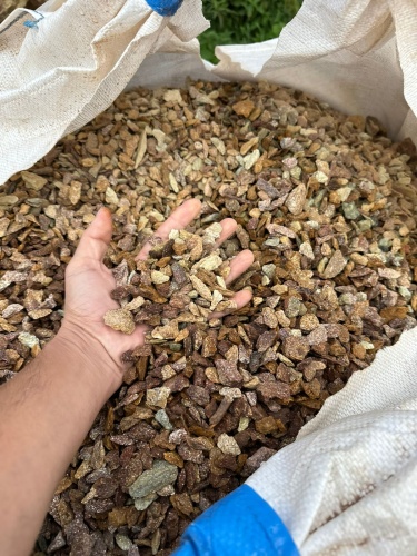 Златолит персиковый декоративная каменная крошка купить в Гремячинске