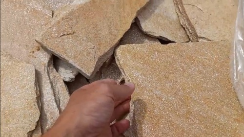 Плитняк златолит жёлтый золотистый для отмостки купить в Гремячинске